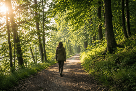 Spaziergänge in der Natur helfen gegen Stress